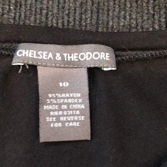 Chelsea & Theodore Black Drawstring Waist Front Pockets Pullover Maxi Dress-10 - Picture 10 of 12